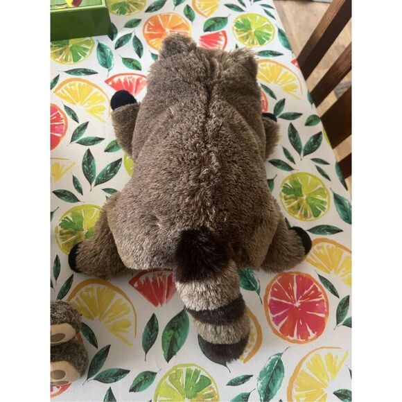 Three vintage plush hand puppets, jack rabbit, raccoon and frog folkmanis, dakin - Picture 14 of 16